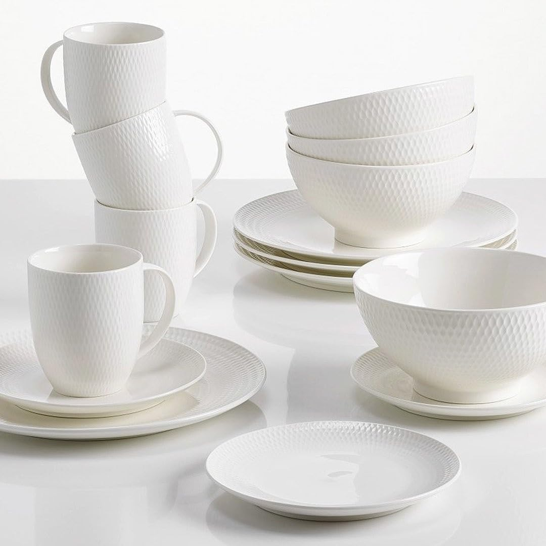 Maxwell & Williams White Basics Diamonds Entree Plate 23Cm