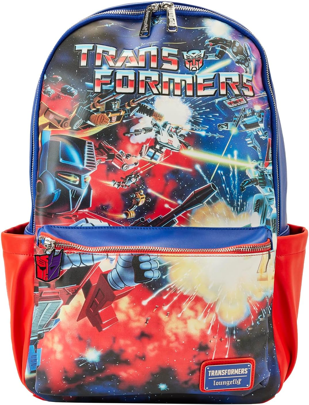 Loungefly Transformers Retro Art US Exclusive Mini Backpack image number 1