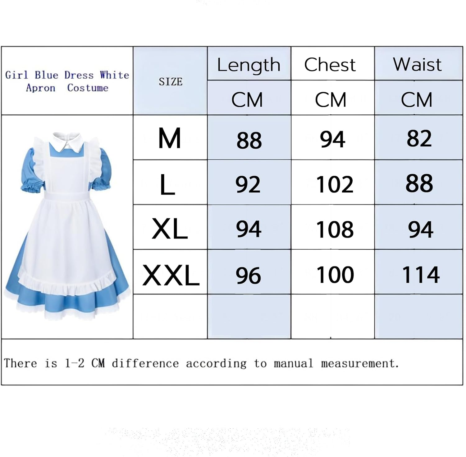 Women'S Alice in Wonderland Adult Costume Adult Costume Halloween Costumes Cosplay Outfit Maincy Dressd Fancy Costume Womens Costume