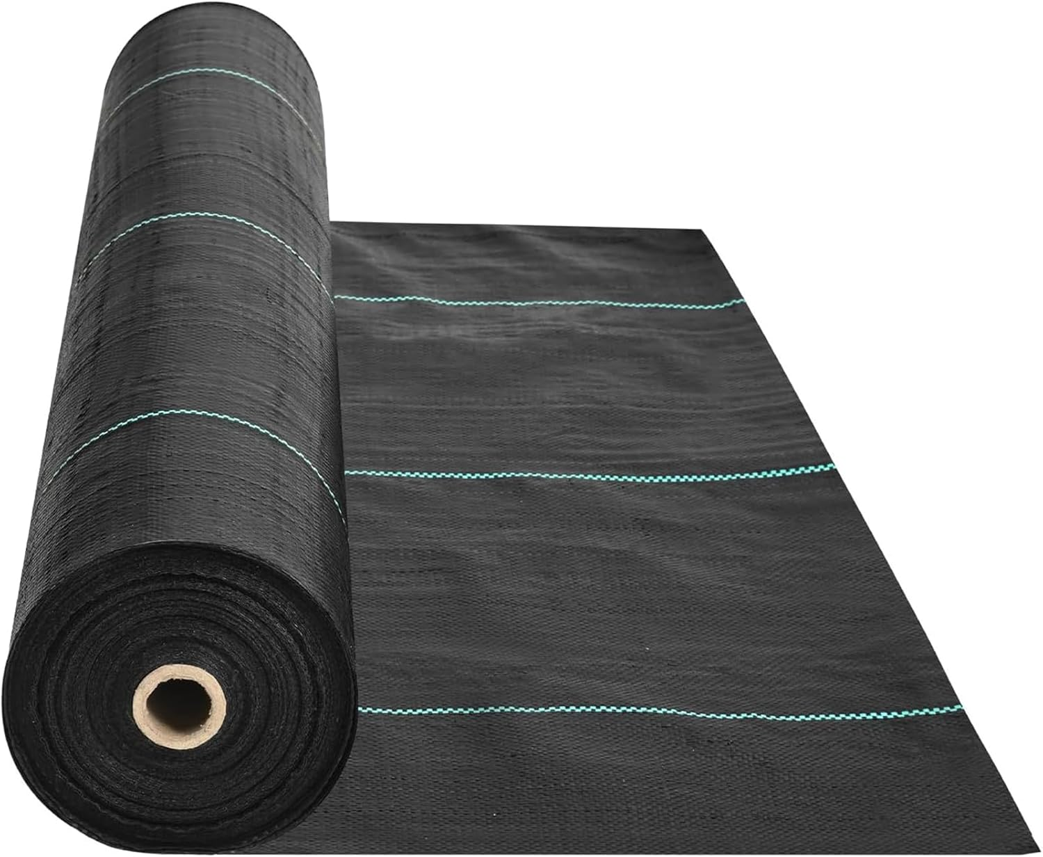 1 * 15M Weedmat for Gardens, Sheet Woven Weed Control Membrane Mat, Heavy Duty Plant Weed Control Barrier Matting, Landscape Ground Cover Membrane, UV Resistant Woven Ground Cover Fabric (1 * 15M) image number 1