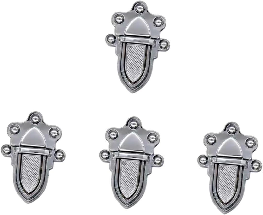 OATIPHO 4Pcs Metal Bag Closure Press Locks DIY Handbag Lock Accessories for Shoulder Bags Travel Purse Repair Replacement in Silver