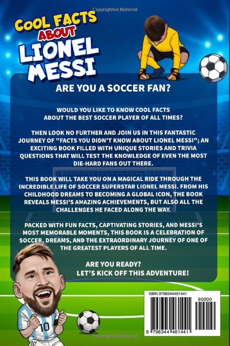 Soccer Books for Kids 8-12: Cool Facts about Lionel Messi image number 1