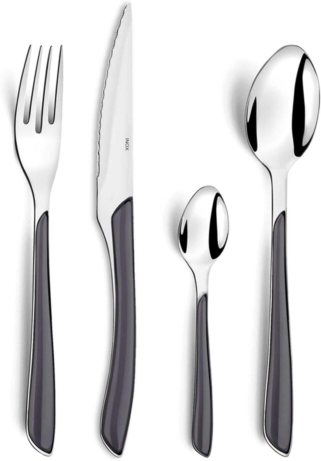 Amefa 2214GYMBA1B60 ECLAT Cutlery Set, Stainless Steel, Grey