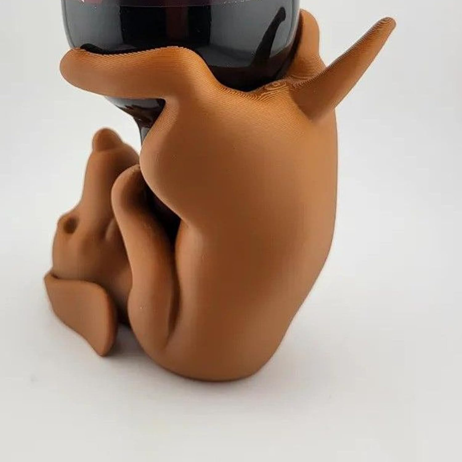 G&eacute;n&eacute;rique Wine Bottle Rack, Decorative Dog Wine Holder, Fun Liquor Display Stand, Whiskey Organizer, Eye Catching Sculpture for Bar, Kitchen, Dining Room, Restaurant, 3.46 X 4.92 X 4.65 Inches image number 2