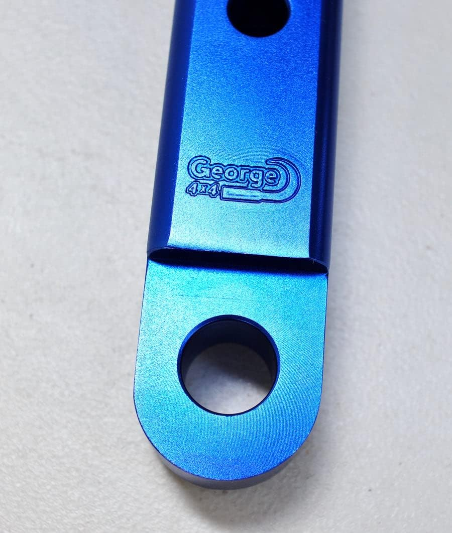 George4X4 Alloy Shackle Hitch Recovery Tow Bar Receiver Block, Solid Aluminium 230Mm Long image number 1