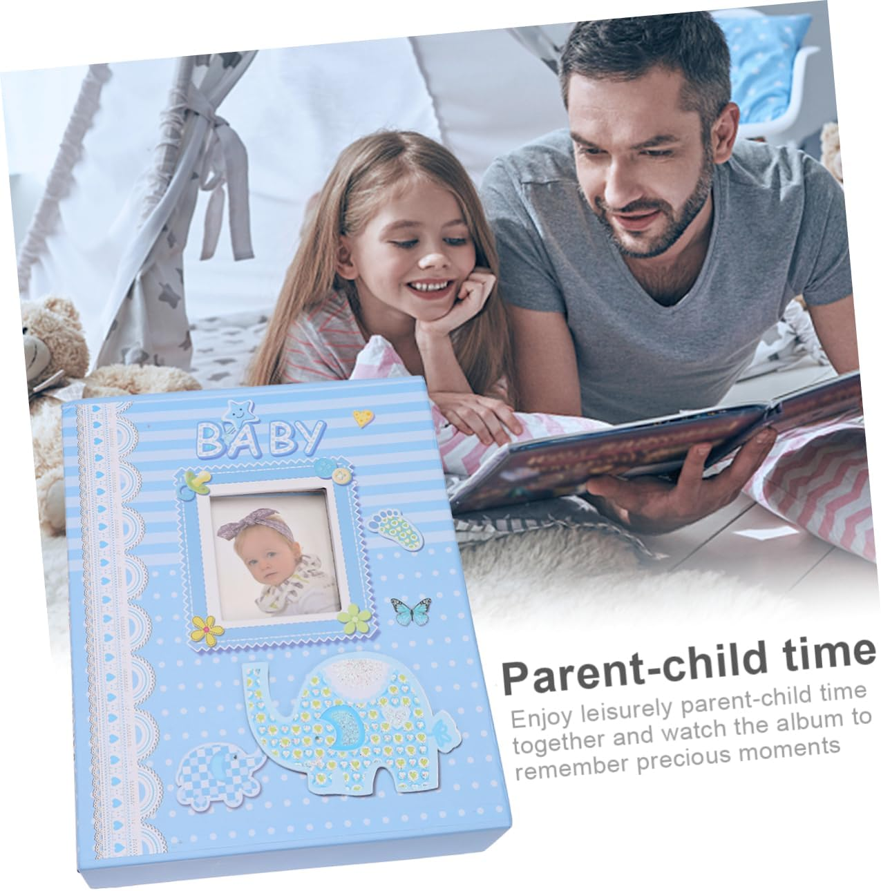 Picture Album Photo Book Pages Interstitial Albums Safe for Boys and Girls Newborn Photo Display
