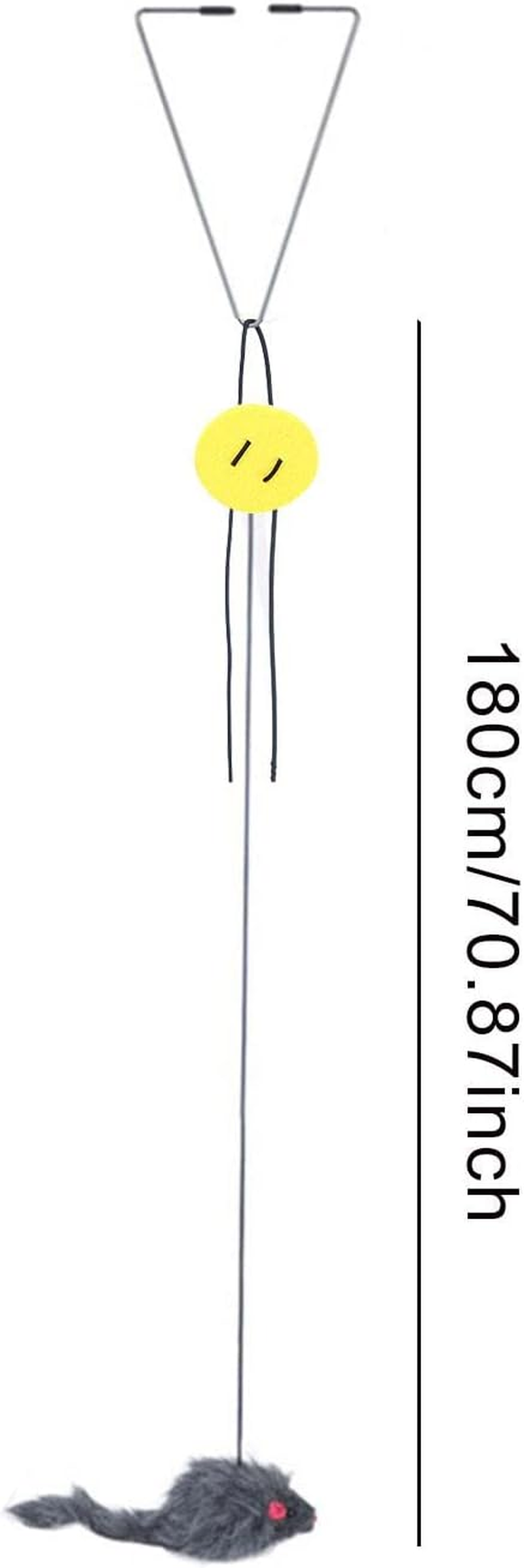 Cat Toy Rope Mouse - Pet Exercise Puzzle,Self-Excited Cat Catching Mouse Toy, Adjustable Elastic Rope, Pet Puzzle for Cats Kitten