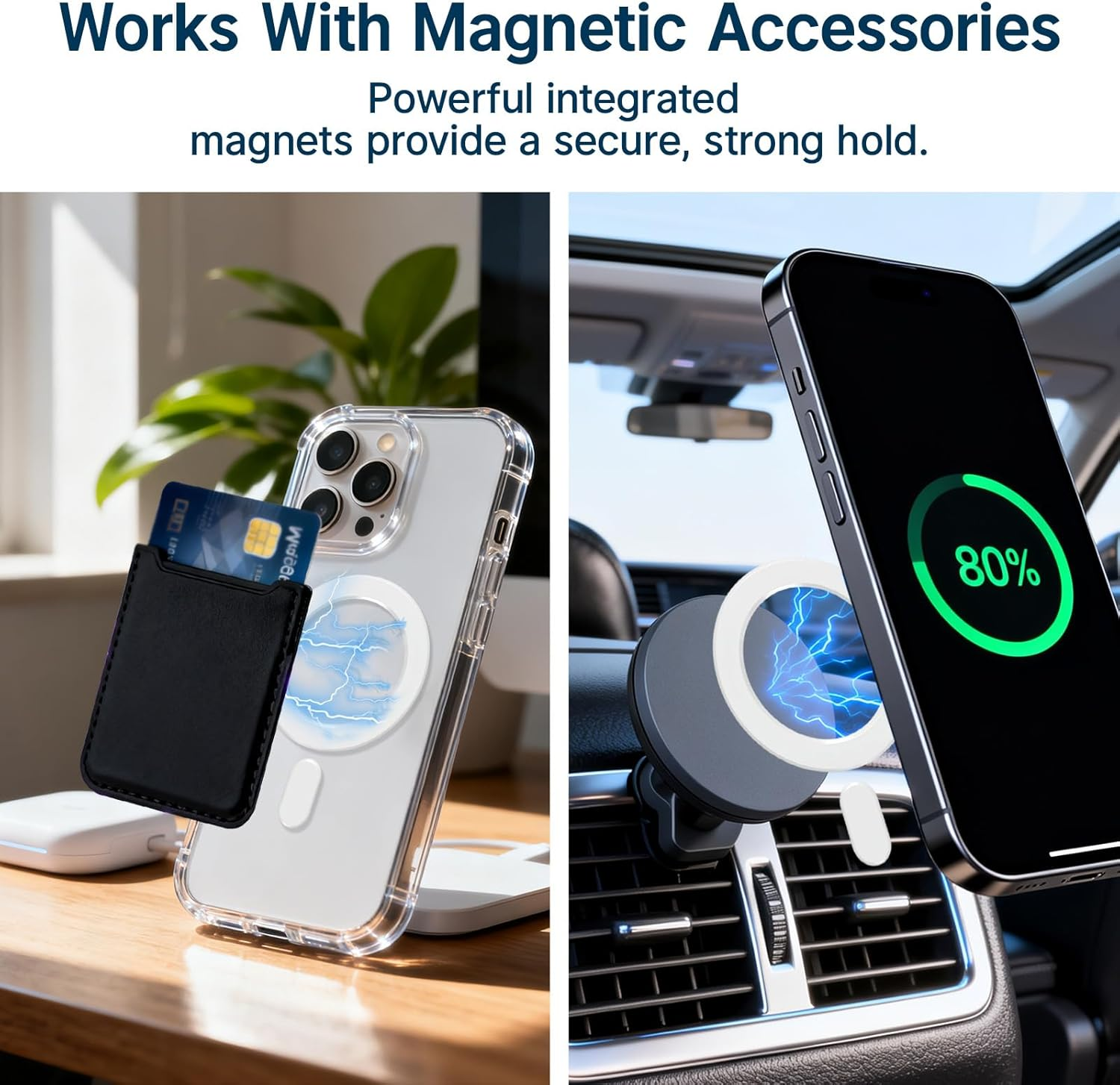 Tzylomirx 2 Pack Universal Magnetic Ring, Magnetic Adapter Compatible with Magsafe Accessories for Iphone 16/15/14/13/12/11 (Mini, Pro, Max), Samsung Galaxy S22/S21 FE Ultra image number 4