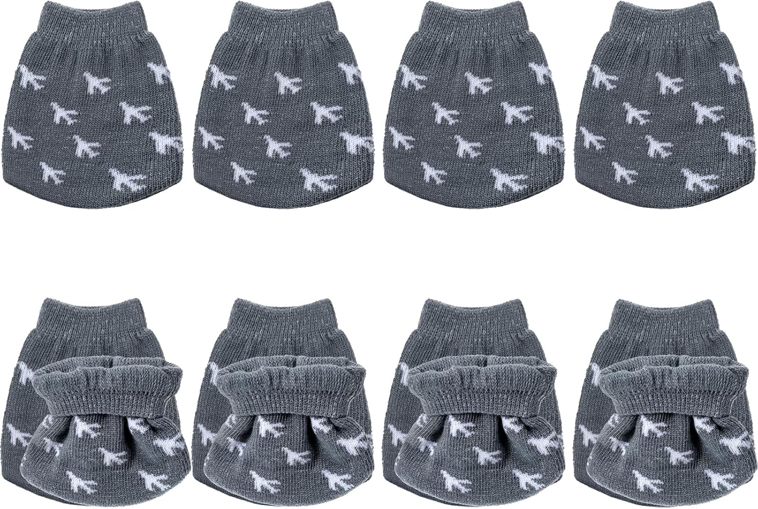 MBAIYO 8 Pcs Luggage Wheels Cover Socks, Suitcase Wheel Protector Covers Full Suitcases Wrap Fabric Protector Sock Universal Wheel Sleeves Case for Suitcase Prevents Floor Bed Dirt image number 3