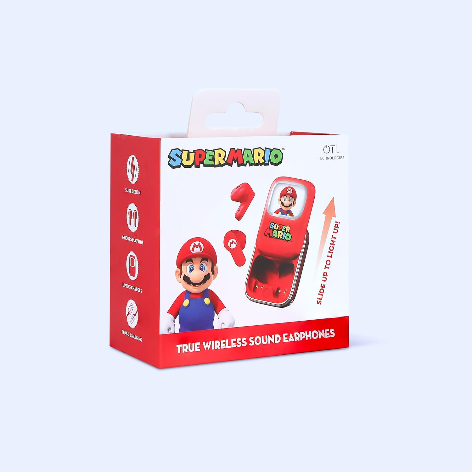 OTL - Super Mario Red Slide TWS Earphones/Lights and Sound/Super Mario Red image number 3