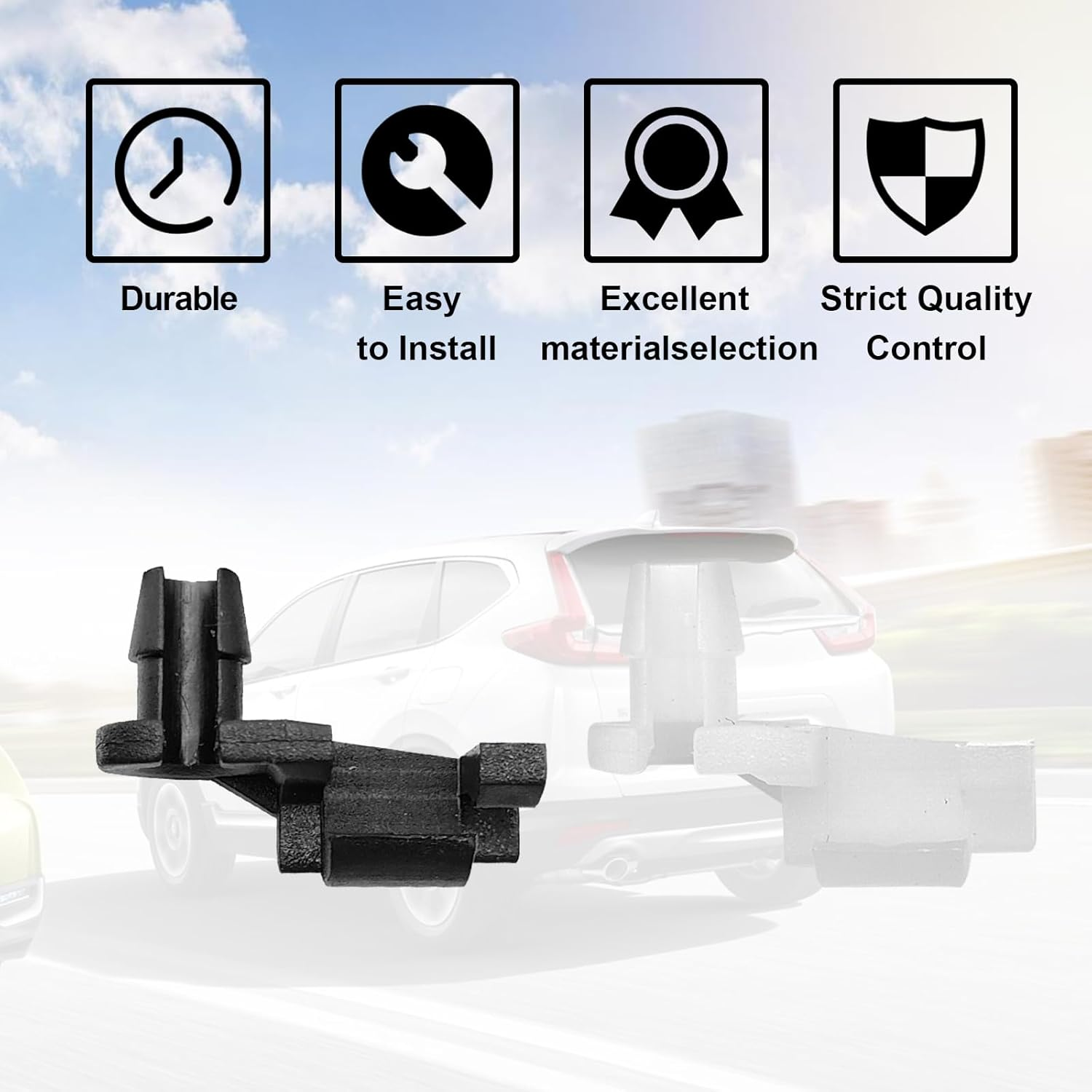 10 Sets Door Lock Rod Car Clips Hood Latch Locking Push Clip Kit, 5/32 Rod Size for GM Ford Chevrolet Chrysler Pontiac Buick Cadillac Dodge Oldsmobile Pickups Suvs image number 4