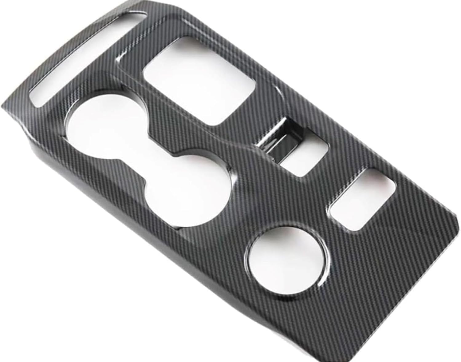 Direct Fit Carbon Fiber Center Console Cover for 2022-2024 Ford Ranger Raptor - Gear Shifter & Aux Button Protective Panel - No Drilling Required image number 1