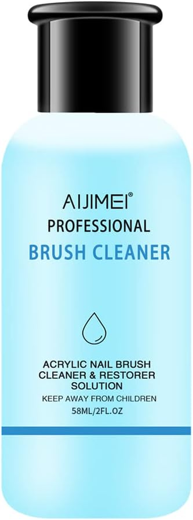AIJIMEI Acrylic Nail Brush Cleaner Acrylic Brush Cleaner Liquid Acrylic Paint Brush Cleaner Nails Artist Acrylic Brush Cleaner 58Ml 2.1 FL.OZ image number 1