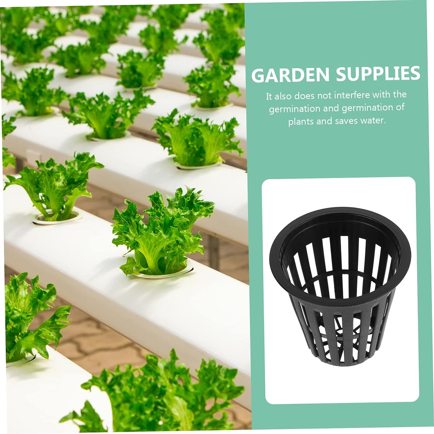 Housoutil Planting Basket Orchid Pots Hydroponic Planter Plants Pots Hydroponics Net Basket Plastic Net Cups Orchid Nursery Garden Slotted Cups Plant Nursery Black Small 10Pcs image number 6