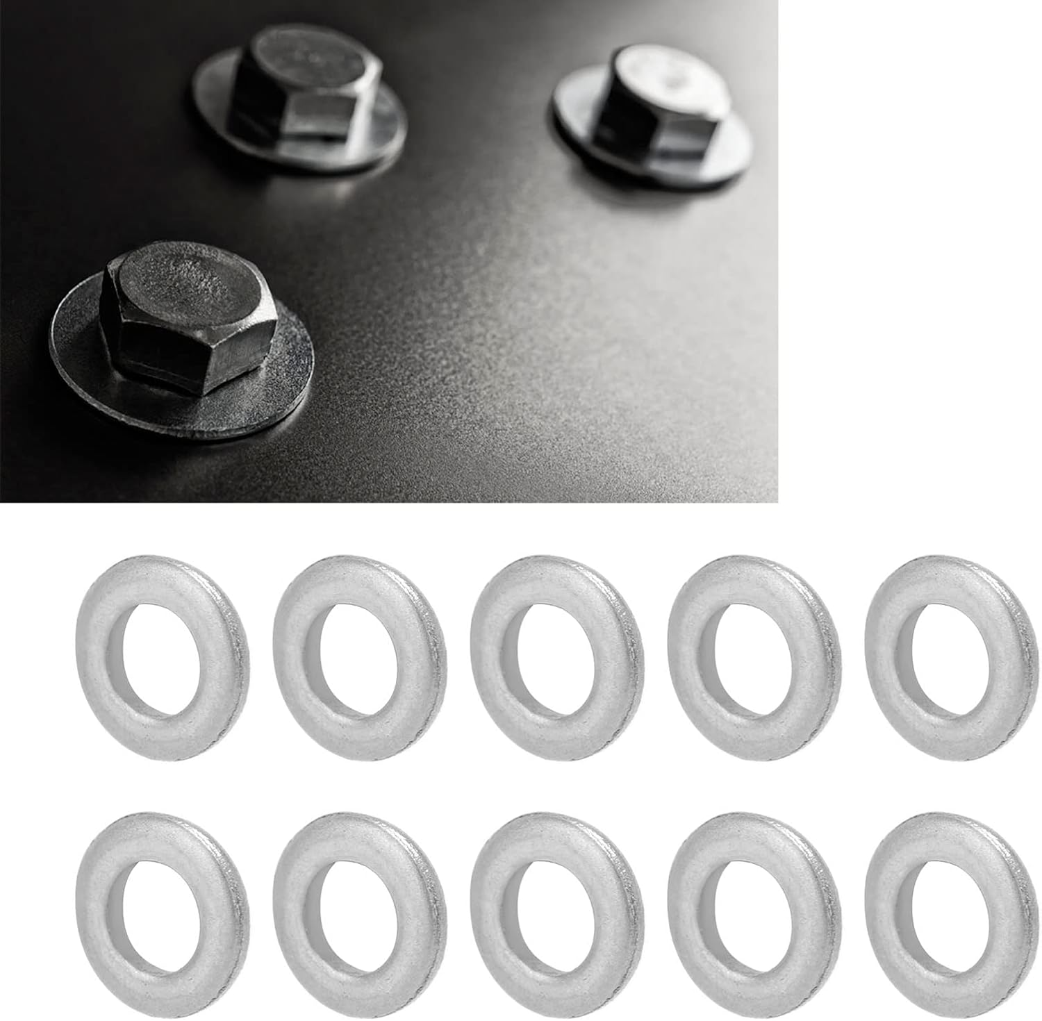 ANKROYU 120Pcs Flat Washer, Stainless Steel Flat Stainless Steel 4Mm ID 7Mm OD Accessory Set Kit, Hardware Washer, Washer Kit for Maintenance (4807-0407-1000) image number 1