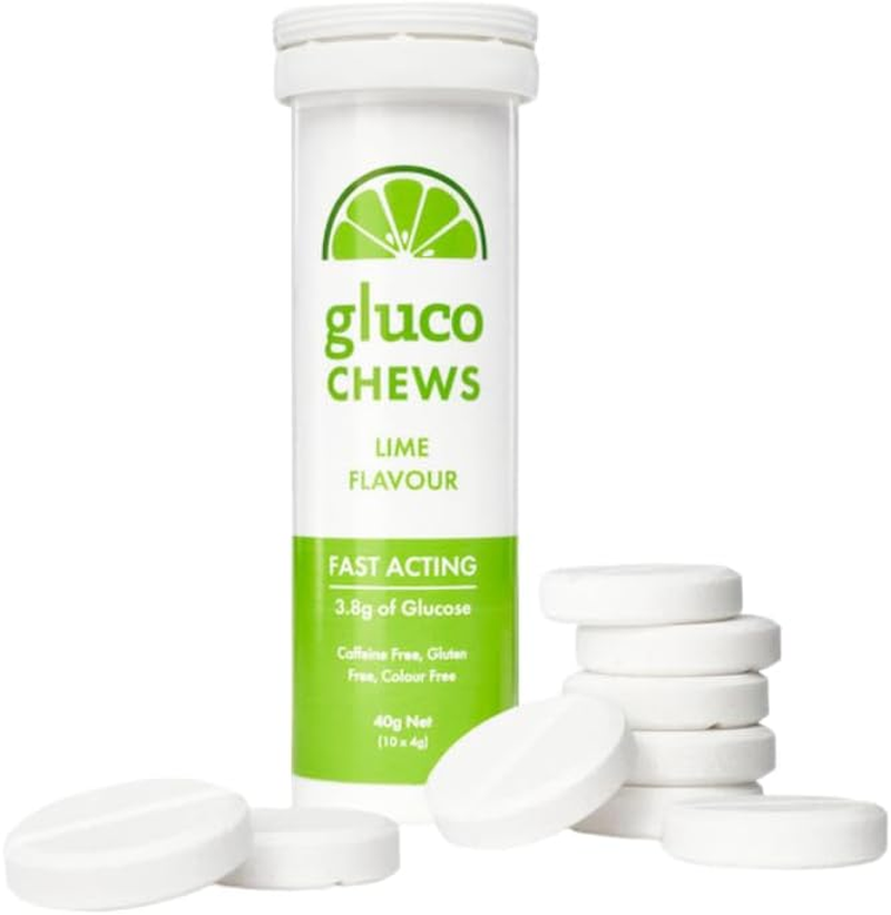 Glucology Fast Acting Glucochews | Glucose Chews | Orange, Lime and Raspberry Flavours - One Tube of Each image number 2