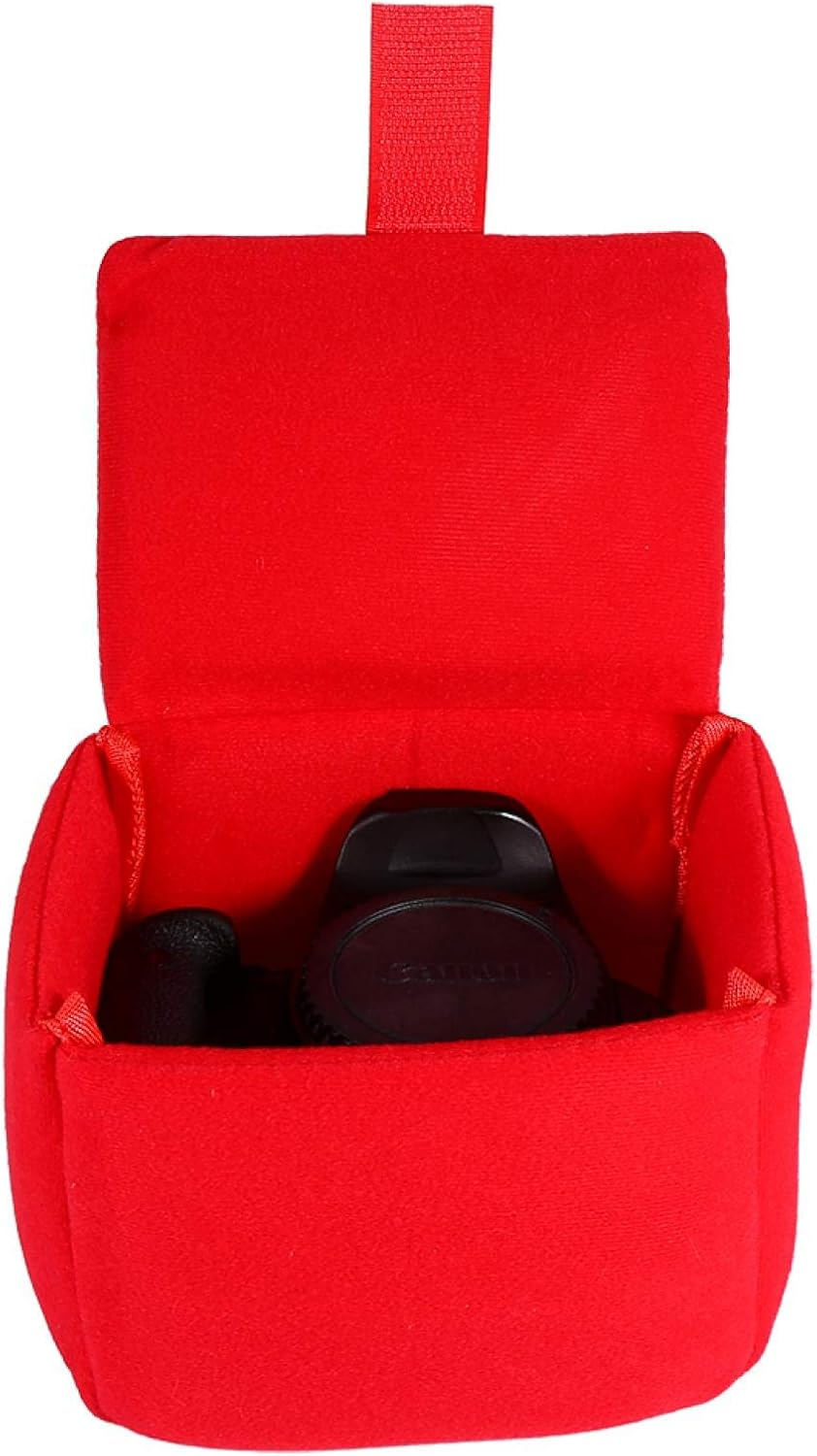 Camera Bag Insert, Portable Camera Padded Pouch Liner Pad Shockproof Waterproof Organizer Storage Case Protection Digital Protective Accessory for Travel DSLR Photographing Photographer Beginner Small