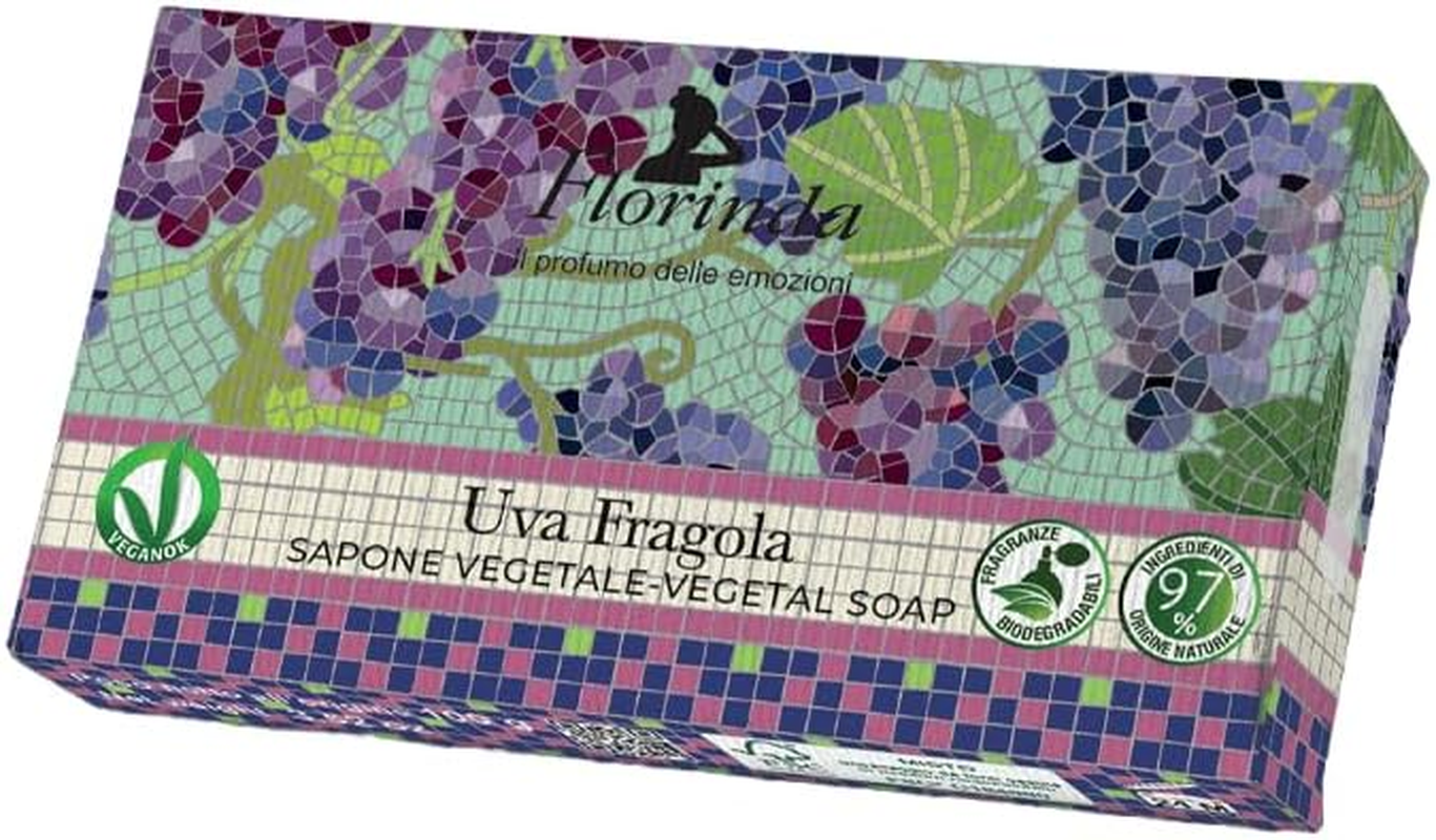 Japan Grand Champagne Florinda Mosaic Soap, 3.4 Oz (95 G), Grape