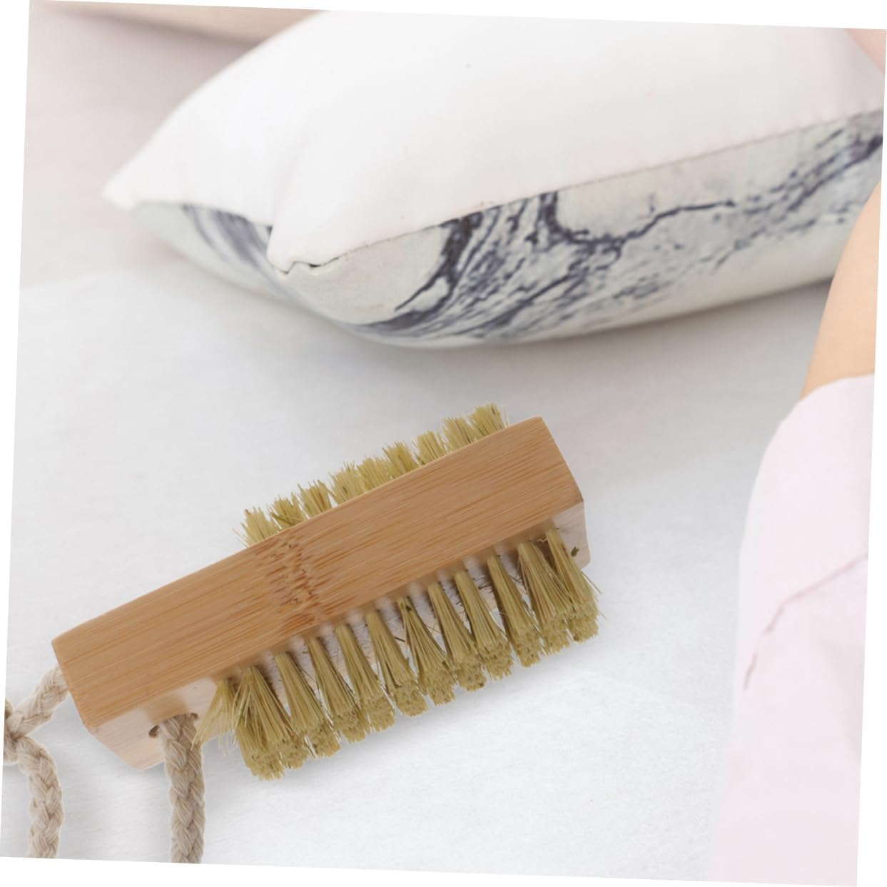 SHERCHPRY 2Pcs Nail Brushes Nail Cleaner Brush Soft Bristle for Manicure Cleaning image number 6