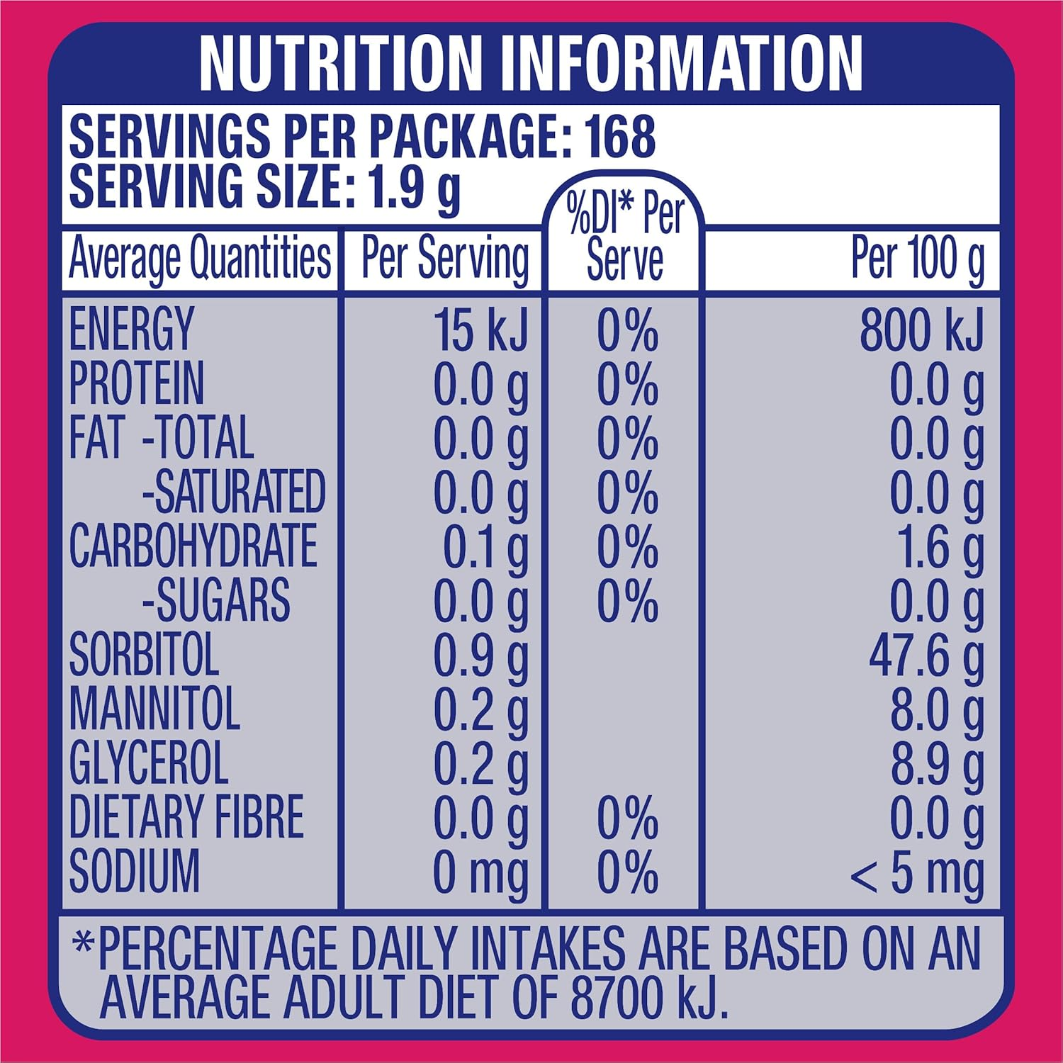 Extra Raspberry & Lime Sugar Free Chewing Gum 648 G (Pack of 24) image number 5