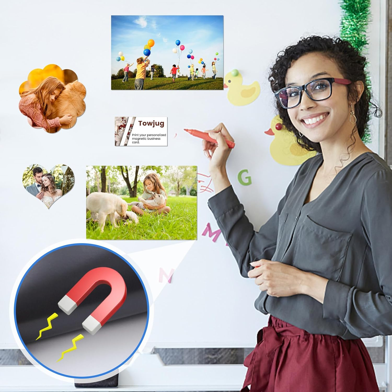 Printable Magnetic Sheets 8.5X11 Inches, 15 Sheets Glossy Print Paper Non-Adhesive Backing, 12Mil Thickness for Inkjet Printers DIY Flexible Magnet Photos image number 6