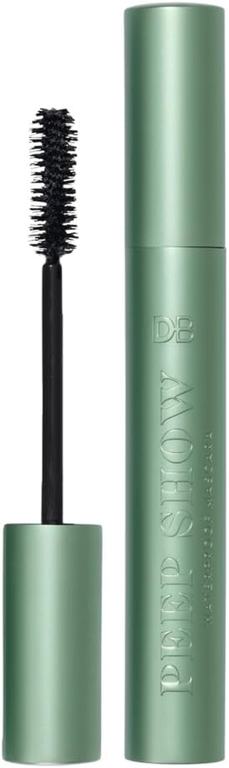 DB Cosmetics Mascara False Lash Effect Formula with Hourglass Brush Nourishing Hyaluronic Acid Pro Vitamin B5 Vitamin E Vegan Gentle for Sensitive Eyes Black Shade