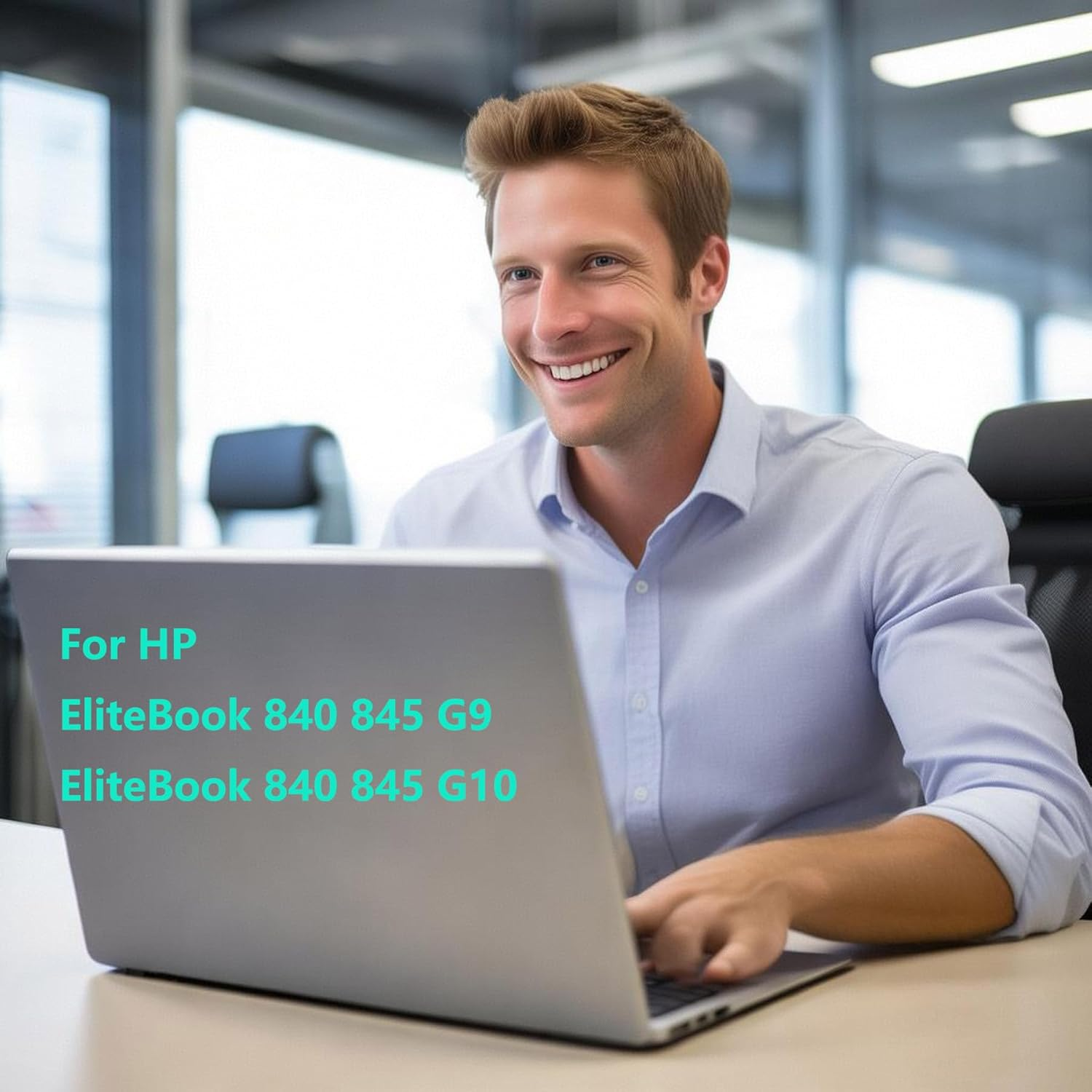 Replacement Upper Case Palmrest for HP Elitebook 840 845 G9,Elitebook 840 845 G10 Series Laptop with US Layout Backlit Keyboard Assembly N45442-001 N09058-001 Silver image number 4