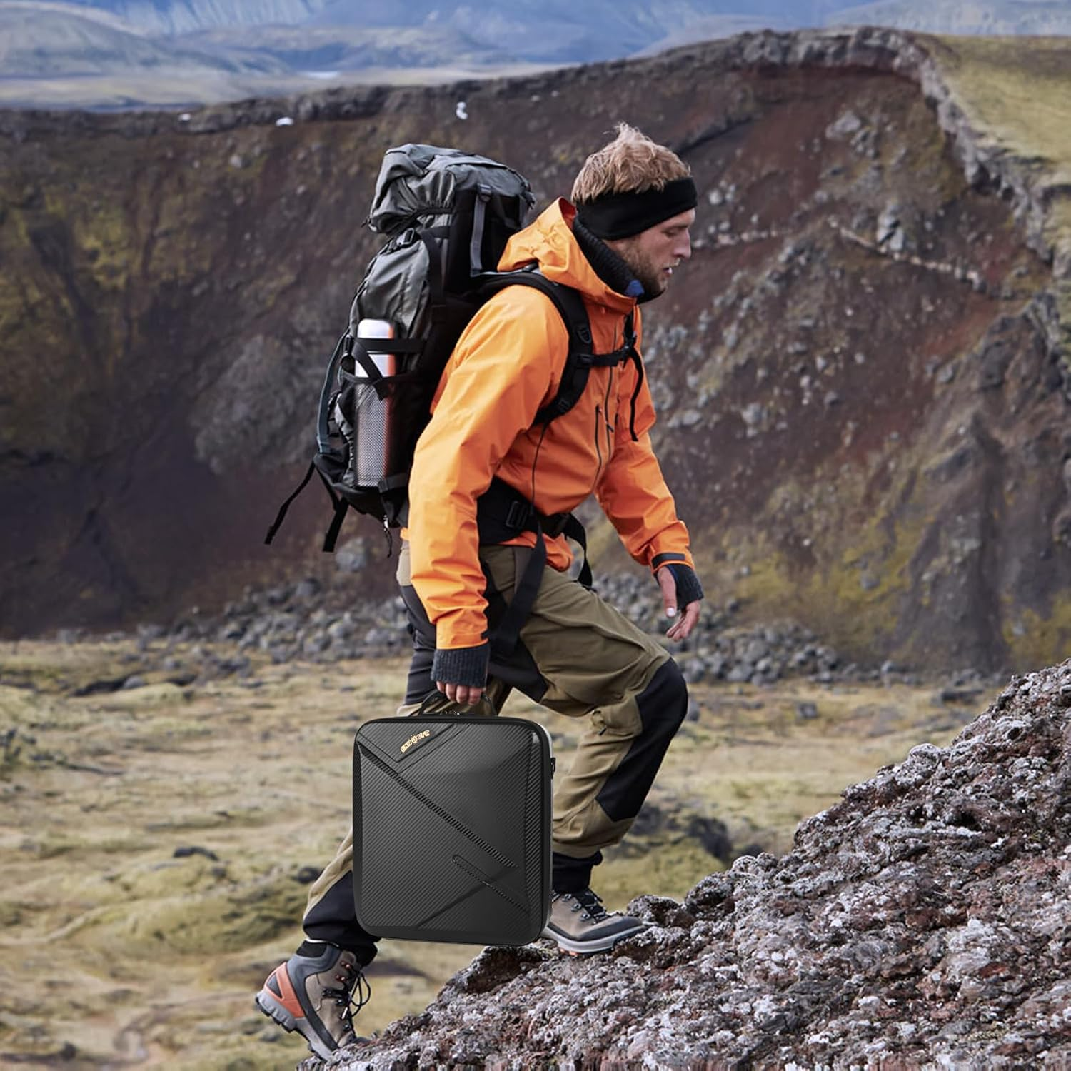 Starlink Mini Travel Case for RV Camping, Portable Waterproof Storage Bag with Shoulder Strap, Fits Starlink Mini Accessories and Pipe Adapter (Before May 2025) image number 5