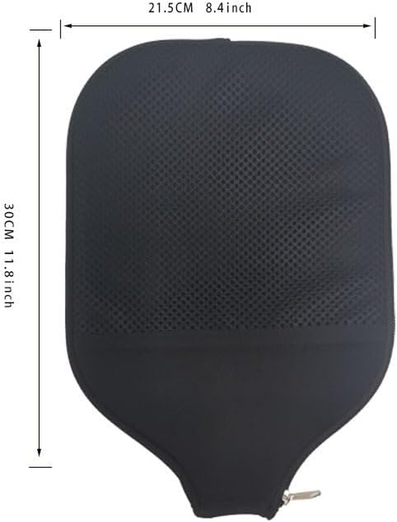 Pack of 2 Neoprene Racket Case Table Tennis Racket Case with Mesh Bag Handle Storage Bag image number 2