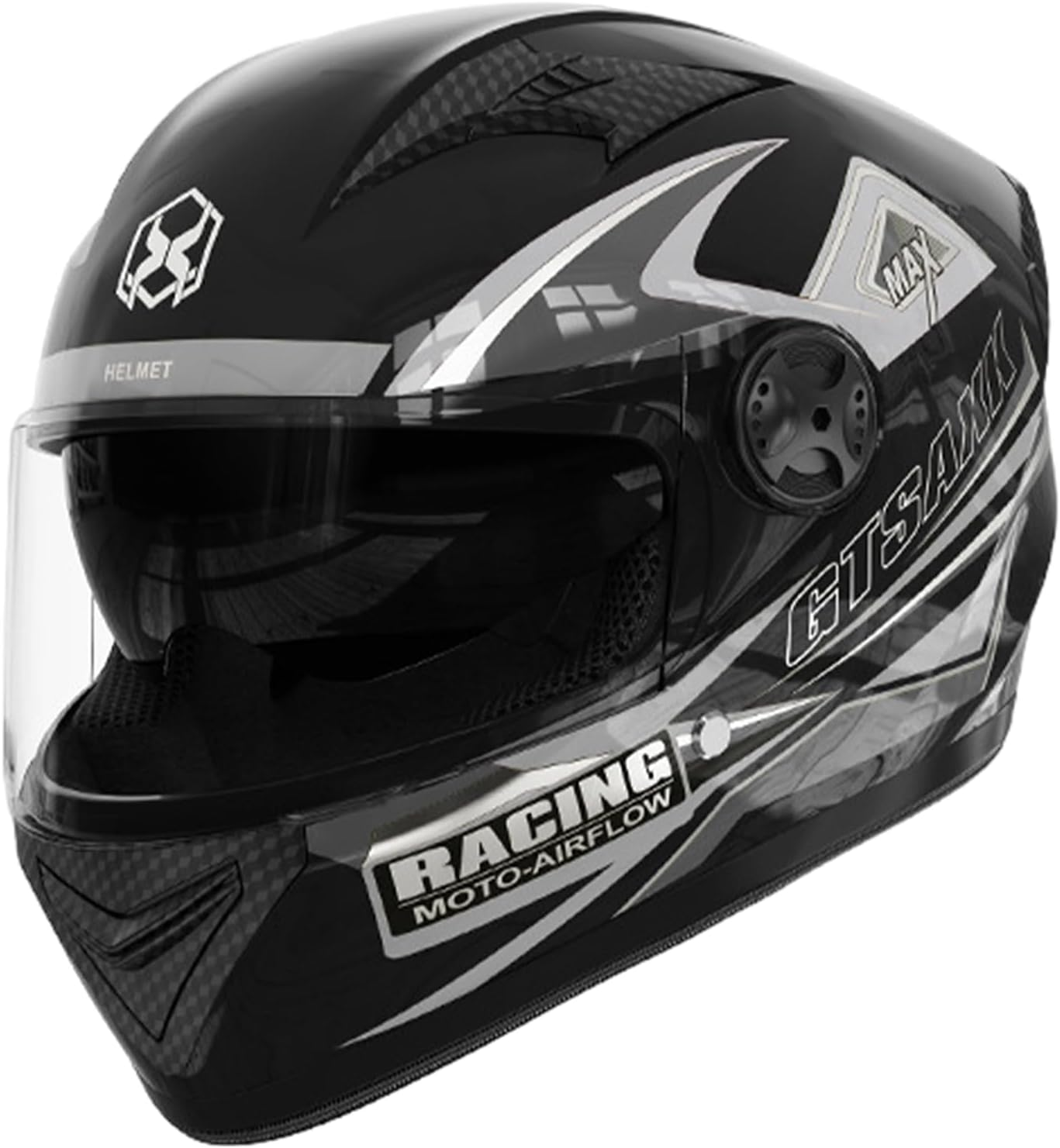 Duals Visor Helmet &ndash; Full Face Headgear, Street Bike Protector | Long Lasting Advanced Duals Lens Motorcycle Helmet, Smart Safety Gear for Riders Scooters Mopeds Touring Outdoor Sports Adventures