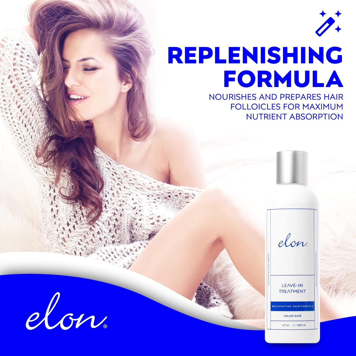 Elon Thinning Hair System Leave-In Treatment for Early Hair Loss | Effective Vasodilator for Hair Growth | Enhances Healthy Hair Growth (6 Oz.) image number 3