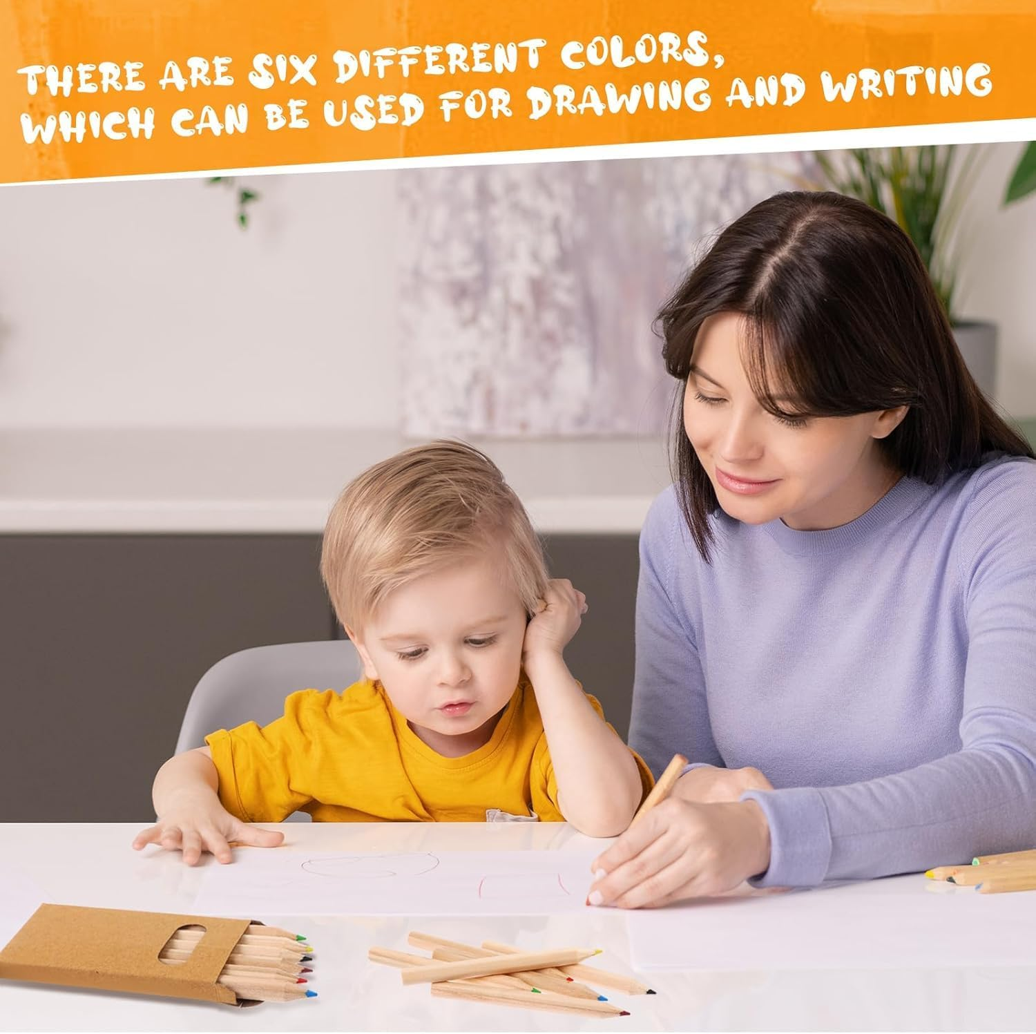 120Pcs/20 Boxs Boxs Colored Pencils Bulk Mini Drawing Pencils Set for Kids, 3.5Inch Short Fat Color Pencils for Adult Coloring Books, Classroom School Drawing Birthday Wedding Party Favors image number 6