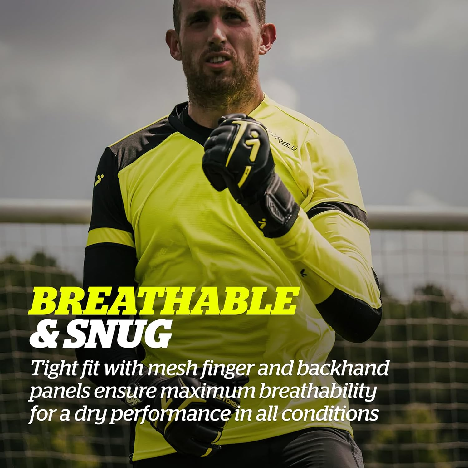 Storelli Gladiator Elite Goalkeeper Gloves | High-Performance Soccer Goalie Gloves | Premium Finger and Hand Protection image number 3