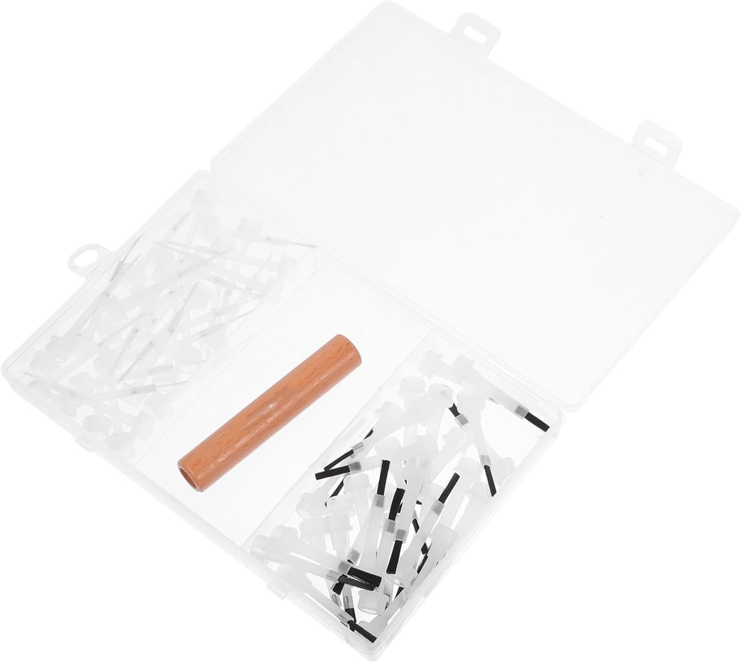 DECHOUS Durable Nail Art Brush Set with Solid Wood Handles Double Ended Detailing Nail Brushes Suitable for Home and Salon Use for Beginners and Professionals image number 6