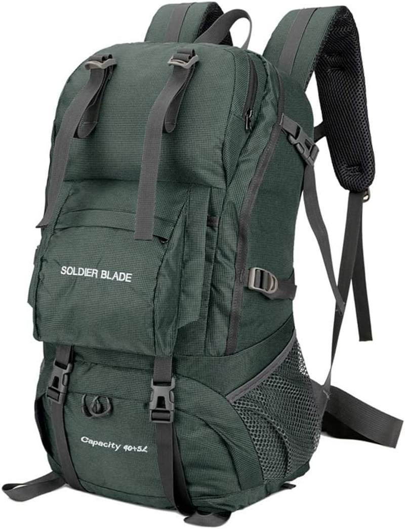 45L Camping Hiking Backpack Large Ty Mountaineering Pack Waterproof Travel Backpack Grass Green image number 1