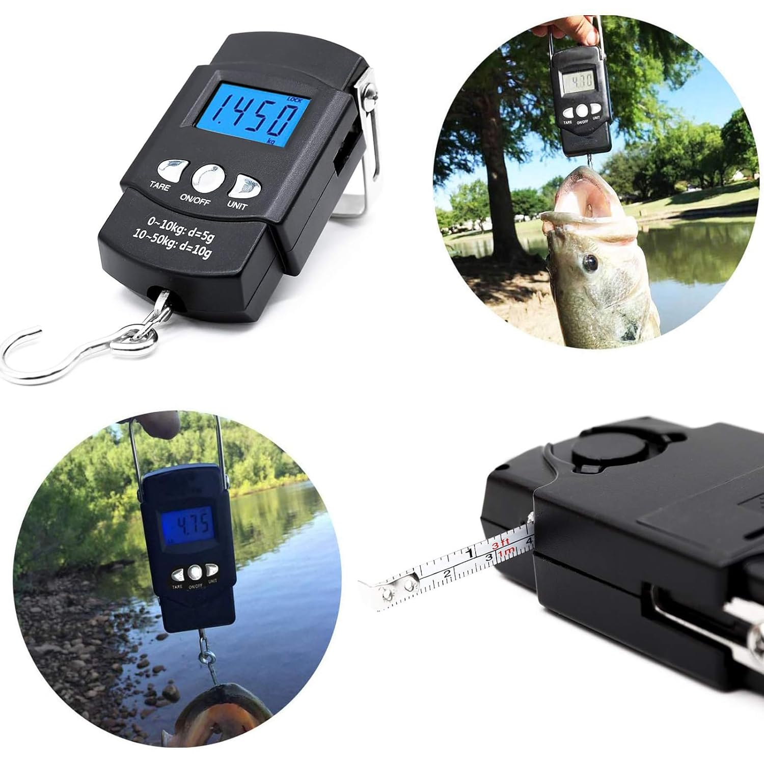 Fishing Tool Kit Fishing Pliers Fish Gripper Fishing Scale Fish Grip Tools Set Saltwater Resistant Fishing Gear image number 4