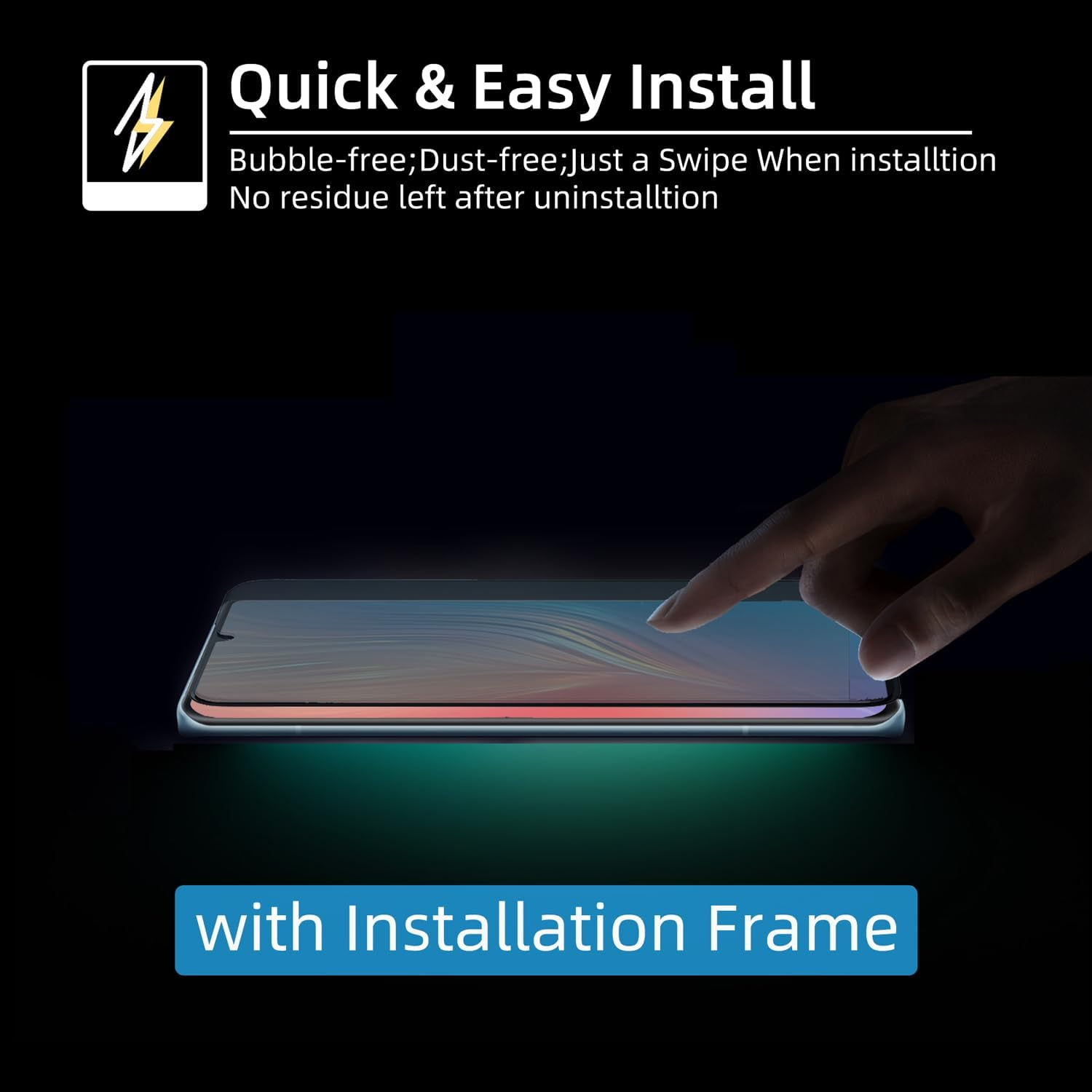 【2+1 Pack】Designed for Samsung Galaxy S24 plus Privacy Screen Protector【Support Fingerprint Unlock】9H Tempered Glass 5G Anti-Spy Film Compatible with Samsung S24 Plus image number 2