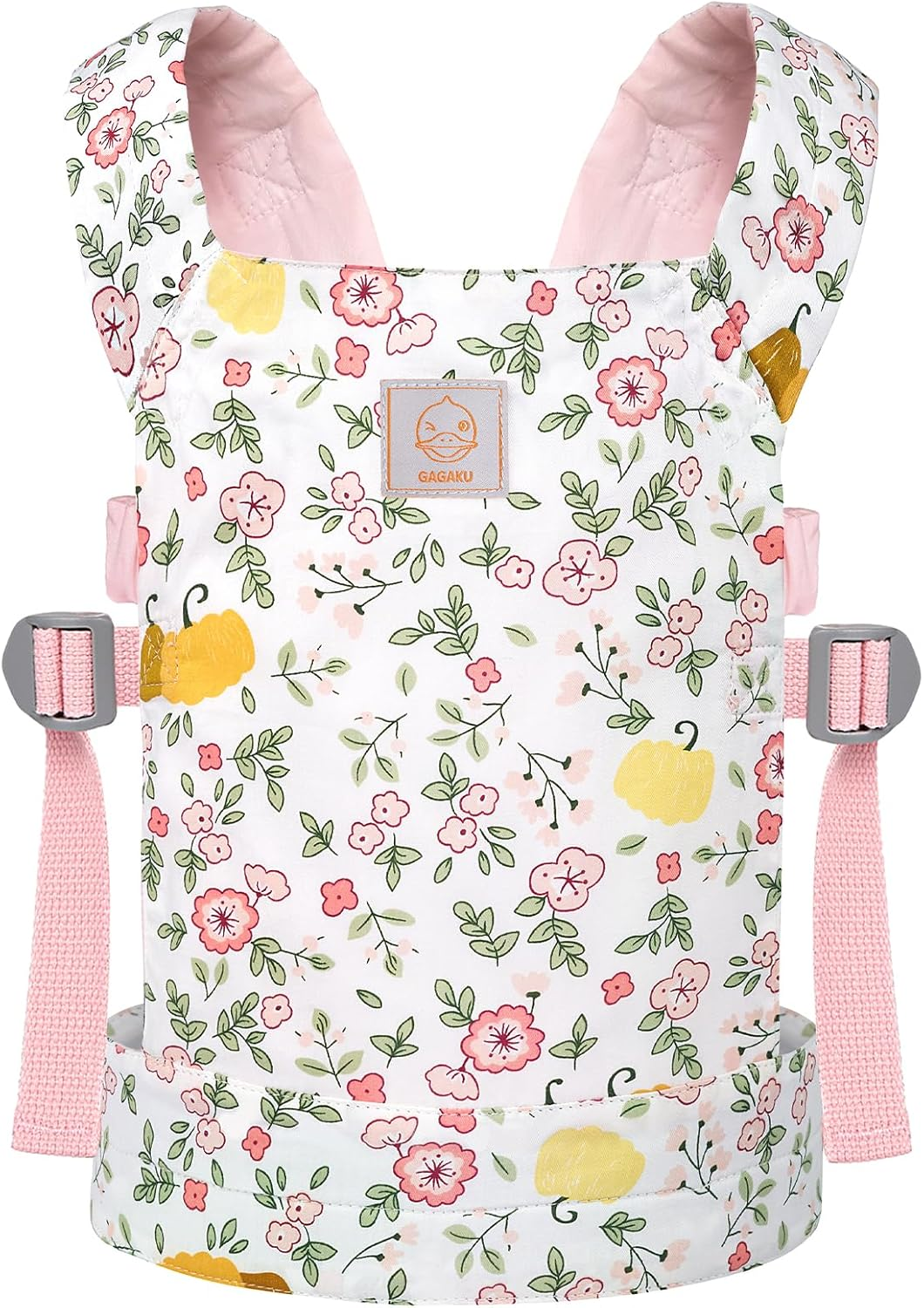 GAGAKU Baby Doll Carrier Stuffed Animal Carrier for Girls Doll Accessory Adjustable Straps for Reborn Baby Dolls - Pink Plume