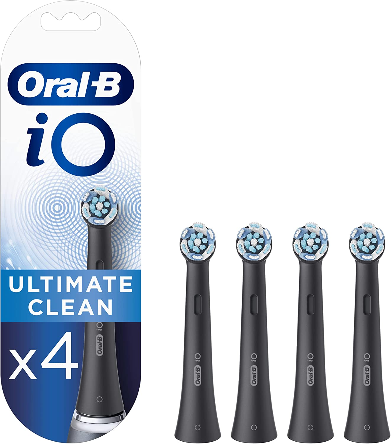 Oral-B Set of 4 Io Ultimate Clean Brush Heads Black image number 2