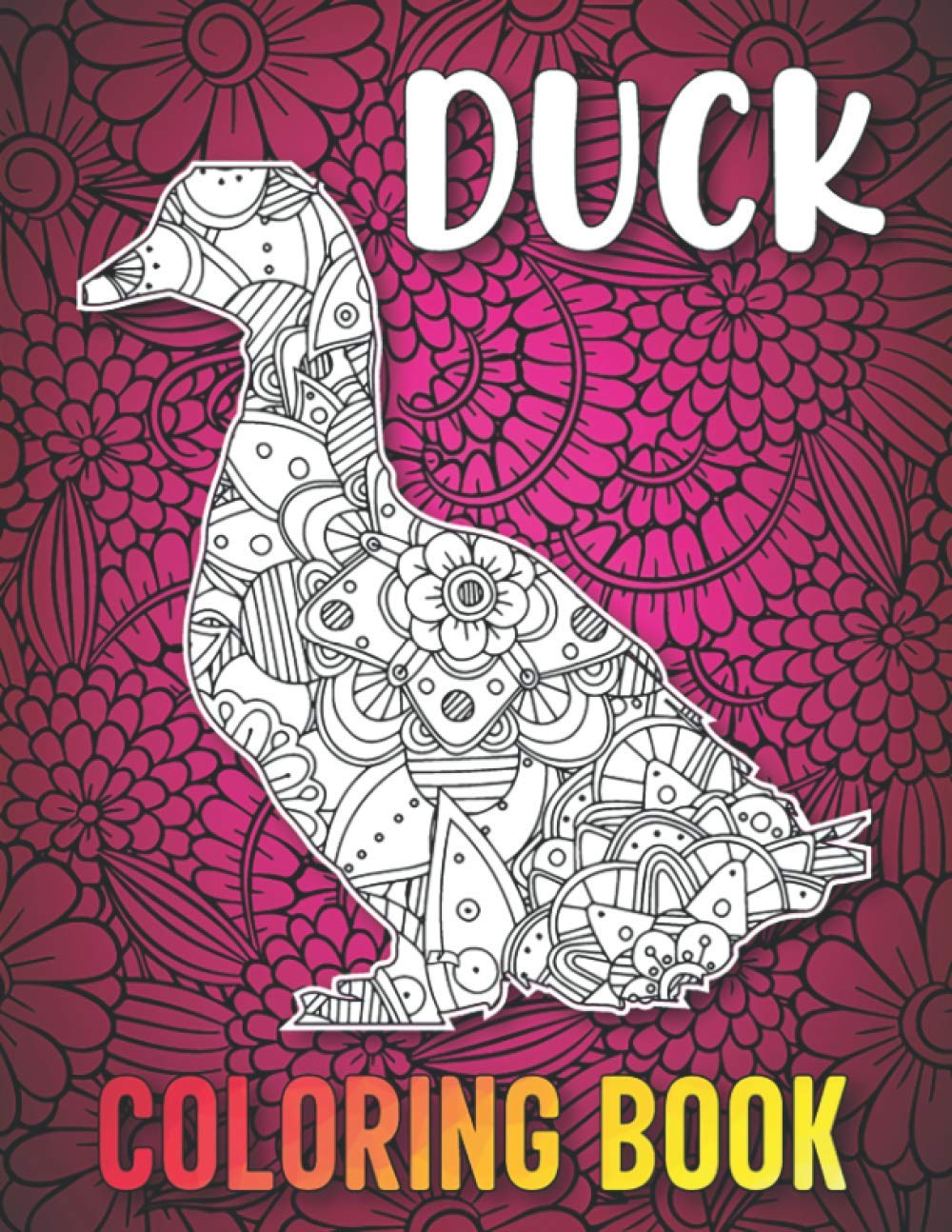 Duck Coloring Book: 40 Intricate Duck Coloring Pages with Beautiful Patterns to Release Stress after Stressful Working Hours, Duck Gifts for Women image number 1
