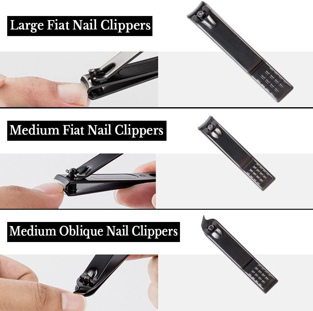 18Pcs/Set Pedicure Tools Kit Stainless Steel Nail Grooming Clippers Manicure AU