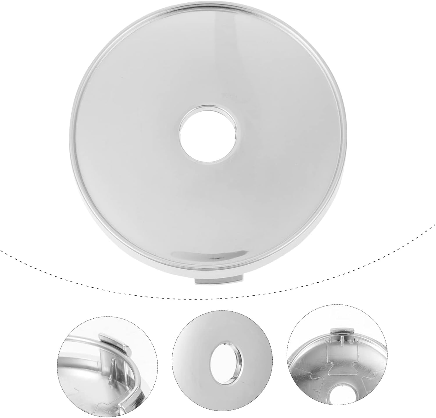 HEALEEP 4Pcs Tyre Caps Hub Center Cap Car Wheel Covers Stylish Hubcap Wheel Covers image number 6