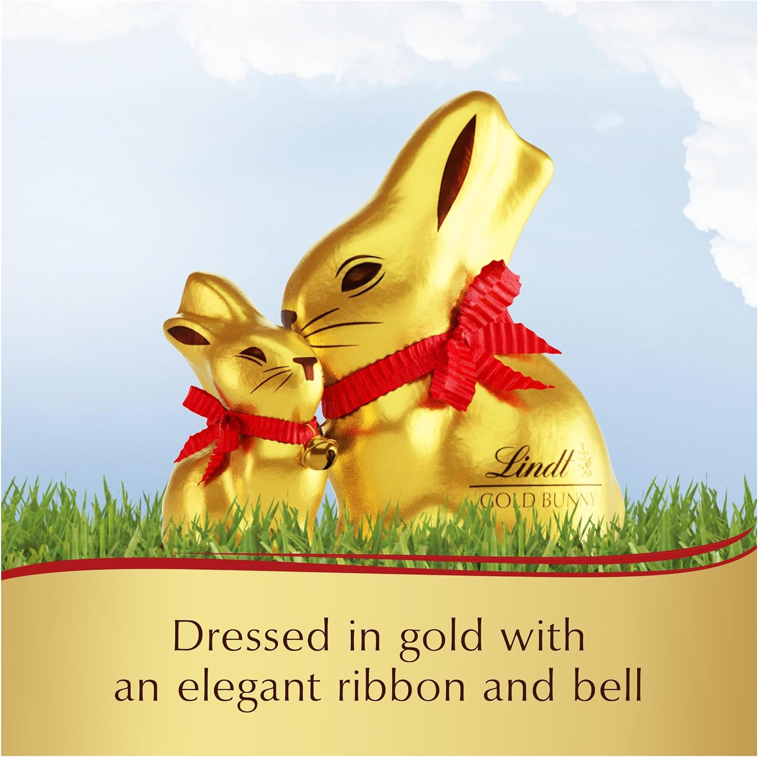 LINDT GOLD BUNNY & EGG MILK 240G image number 3