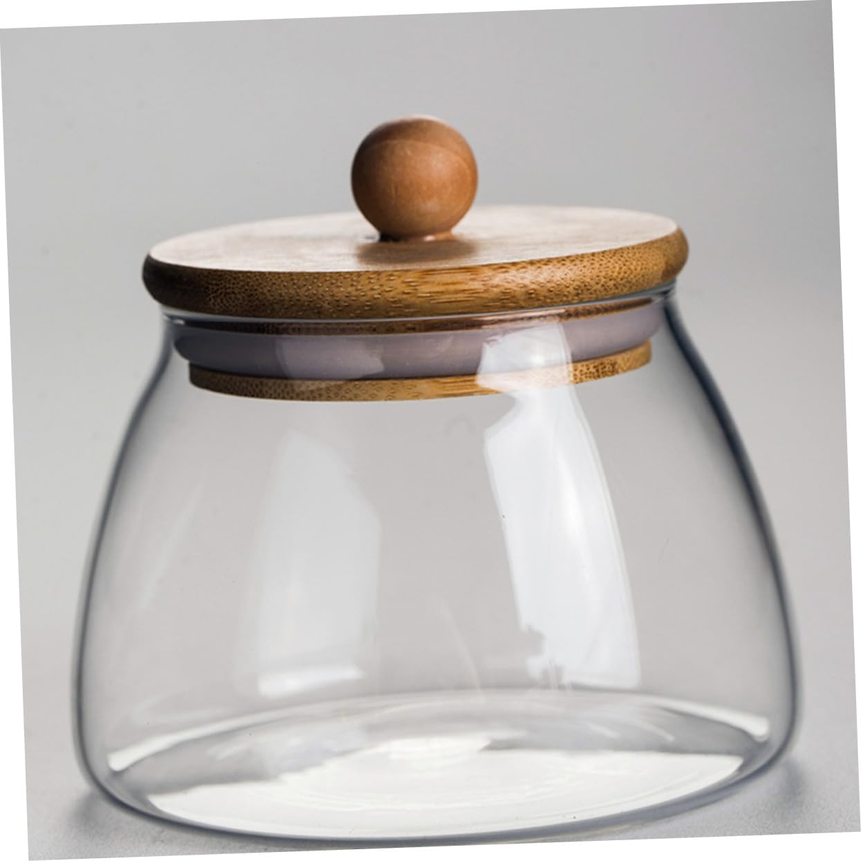 SHOWERORO 2Pcs Glass Storage Jar Lid Airtight Candy and Snack Container for Parties and Home Organization and Design image number 6