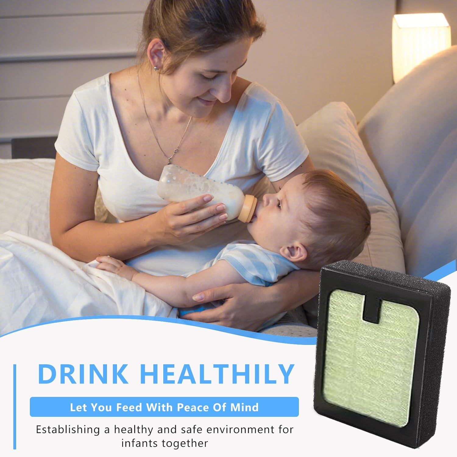 6 PCS HEPA Filter Replacement Compatible with Baby Brezza Bottle Dryer Advanced and Baby Brezza Bottle Washer Pro image number 3