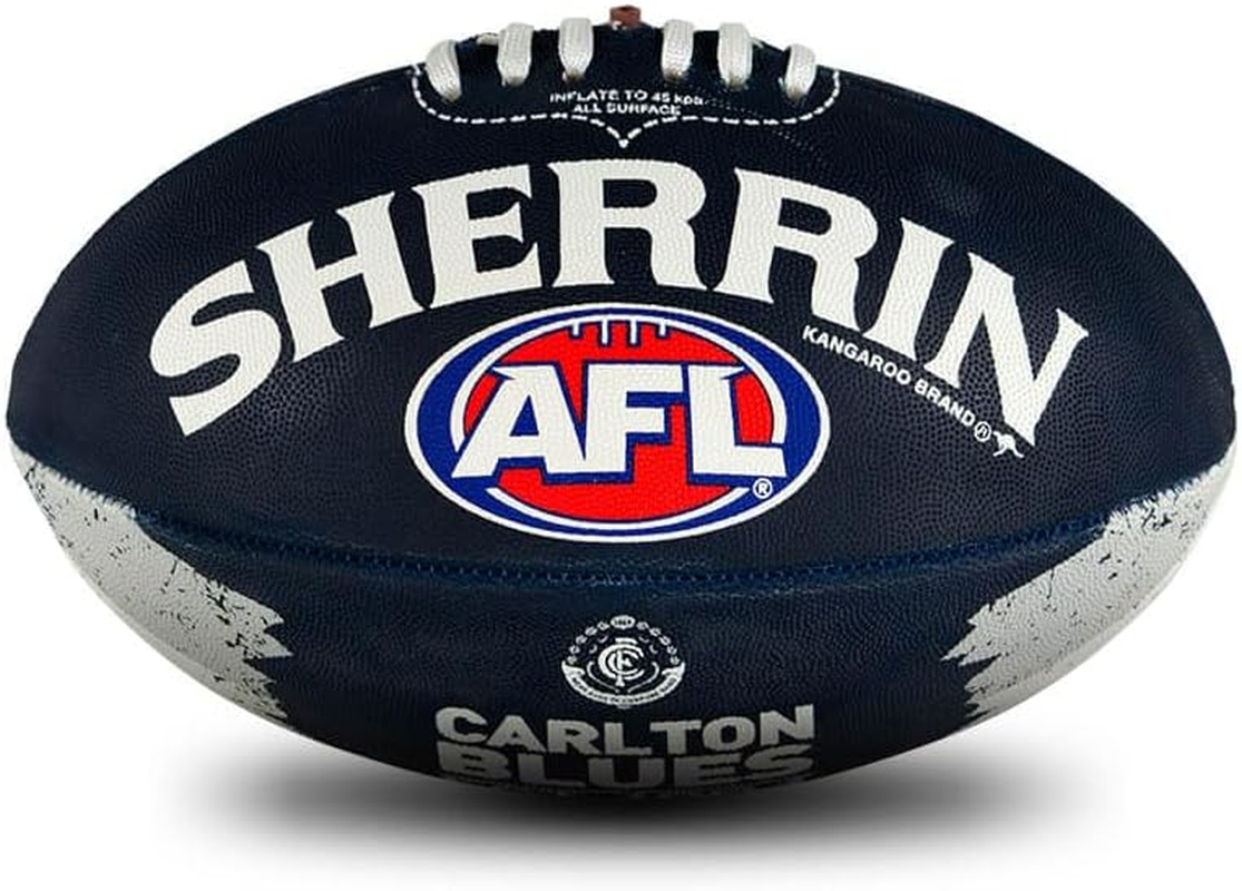 Sherrin AFL Carlton Blues Song Football, Size 2 image number 4