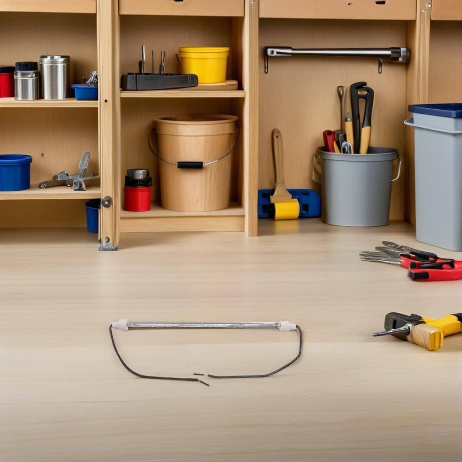 Alasum 4Pcs Heating Lamp Tube Replacement Oven Heating Elements for Chicken Coop Heater Accessories Quick Warmth Stable Temperature Poultry and Kitchen Use