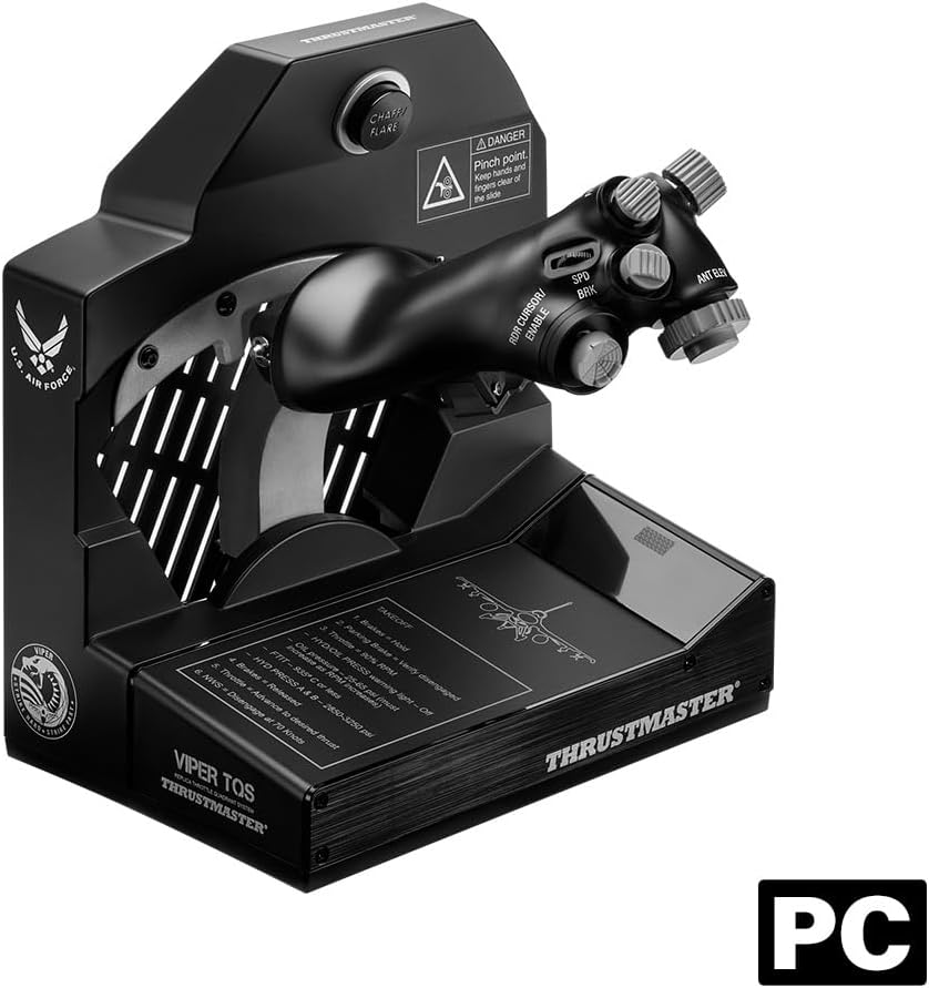 Thrustmaster Viper TQS: Metal Throttle Quadrant System, 21 Action Buttons, 5 Axes, Iconic Chaff/Flare Functions, Licensed by the U.S. Air Force (PC) image number 3