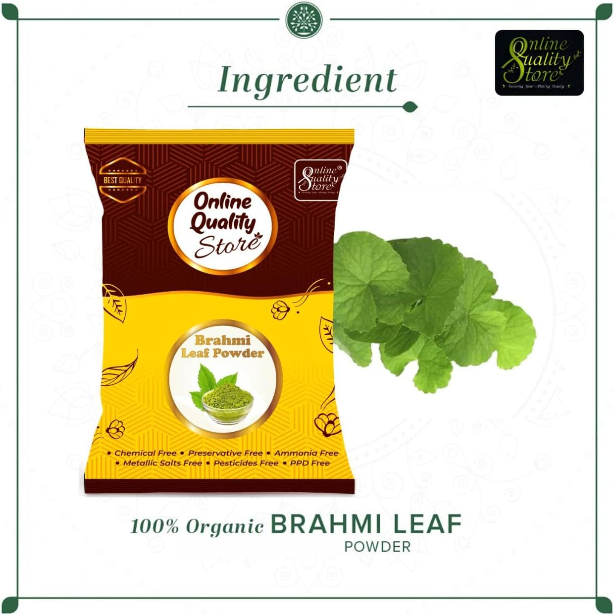 Online Quality Store Brahmi Powder for Hair, 250G image number 1