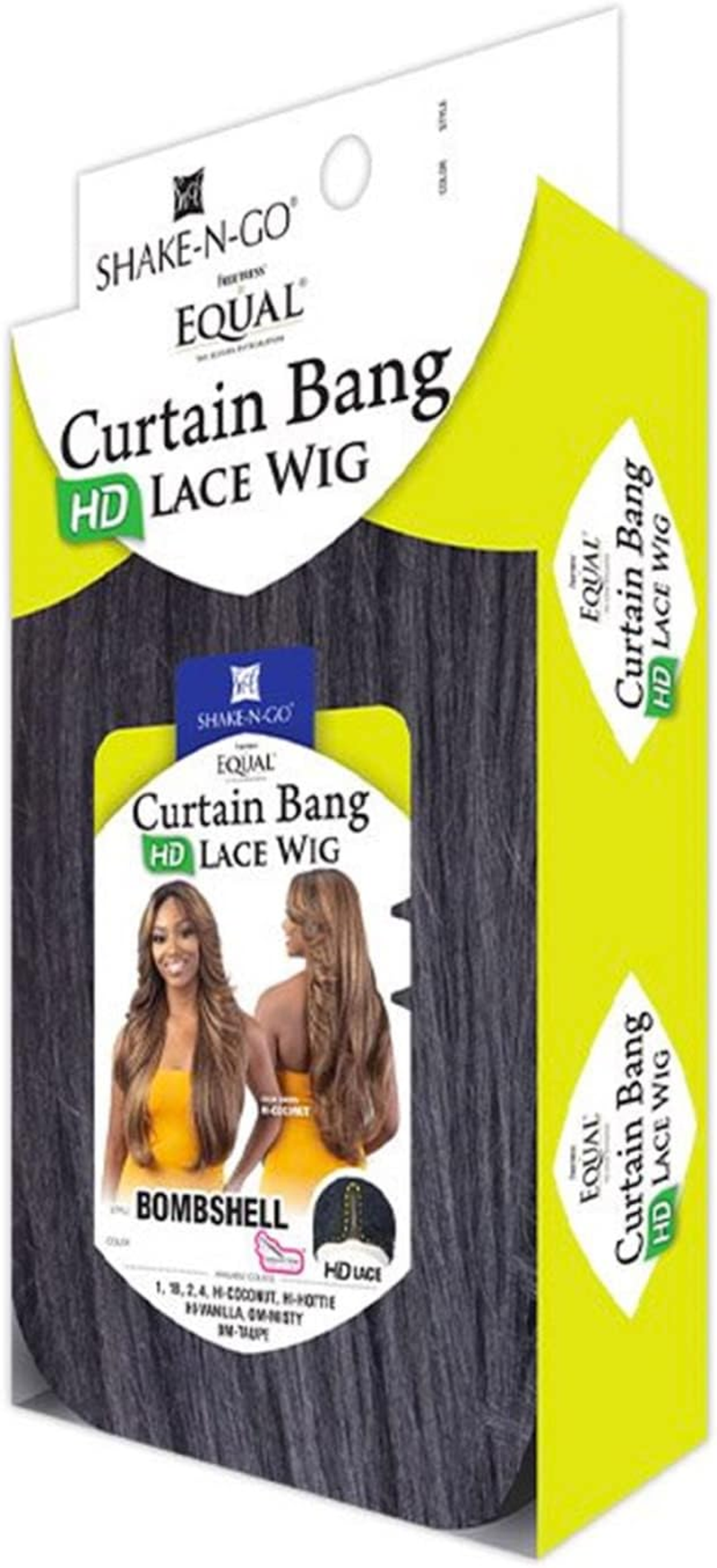 Free Tress - Freetress Bombshell High Definition Lace Front Wig with Fringe Front Wig (1B) image number 2